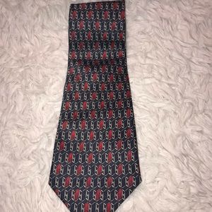 Christian Armand tie blue and red